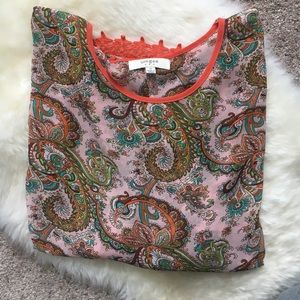 Paisley Boho Top